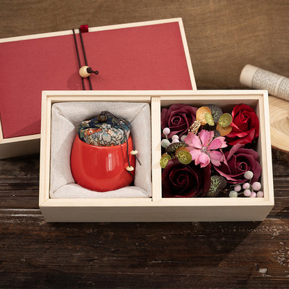 Premium Flower Box with Scented Candles