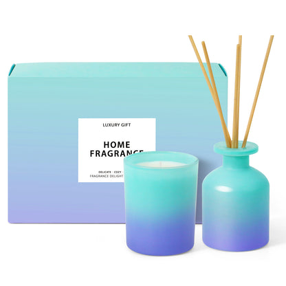 Gradient Color Design - Scented Candle and Diffuser Set