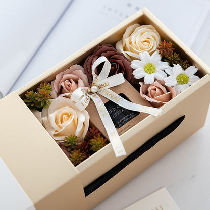 Flower Box with Scented Candles